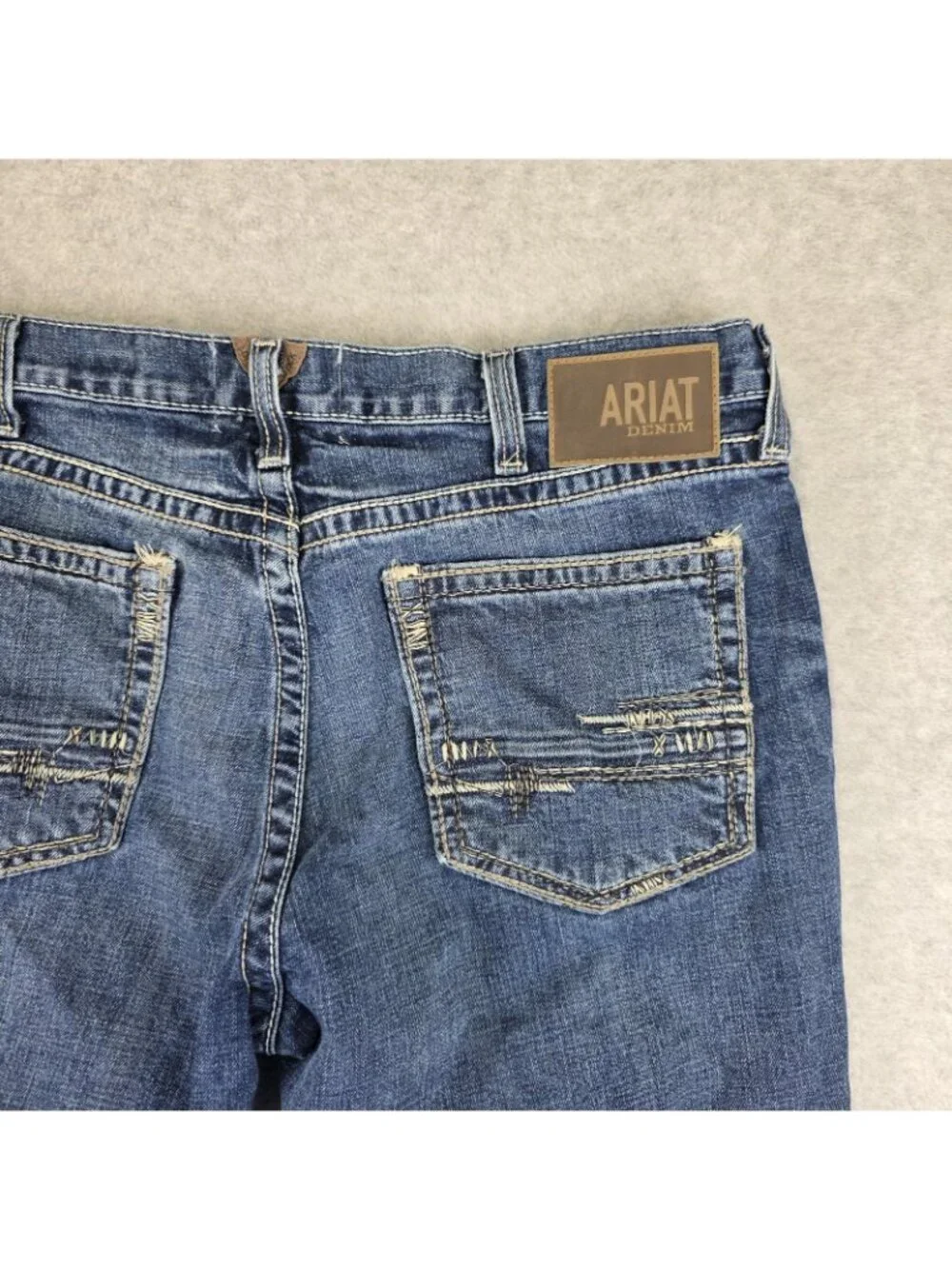 Ariat M5 Straight Fit Straight Leg Jeans Mens 38x34 Blue Medium Wash Denim